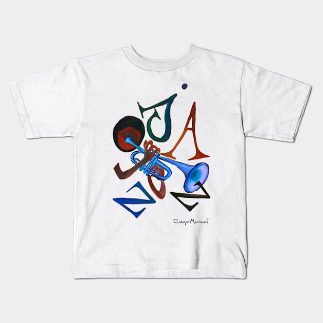 jazz1 Kids T-Shirt by diegomanuel